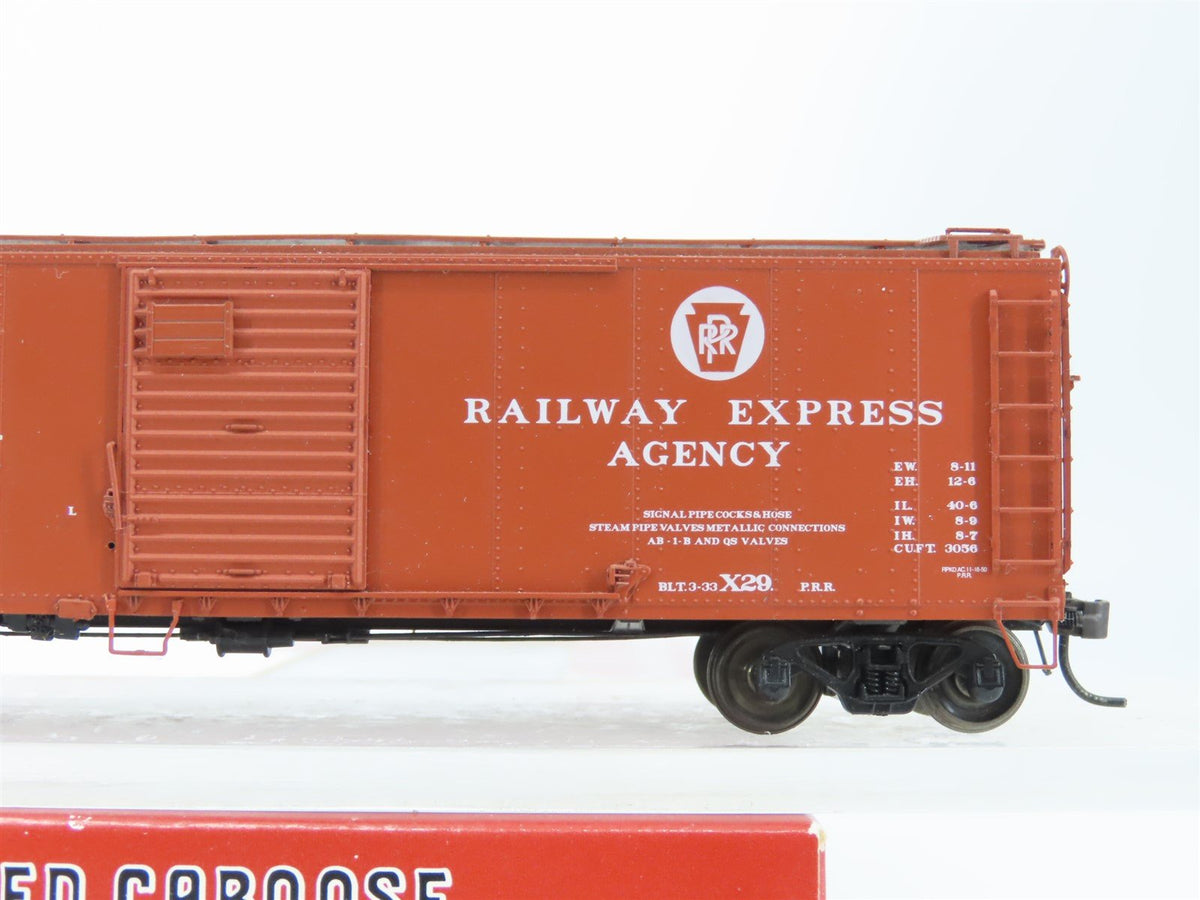 HO Scale Red Caboose RR-37072-18 PRR Pennsylvania 1928 X-29 Box Car #100392