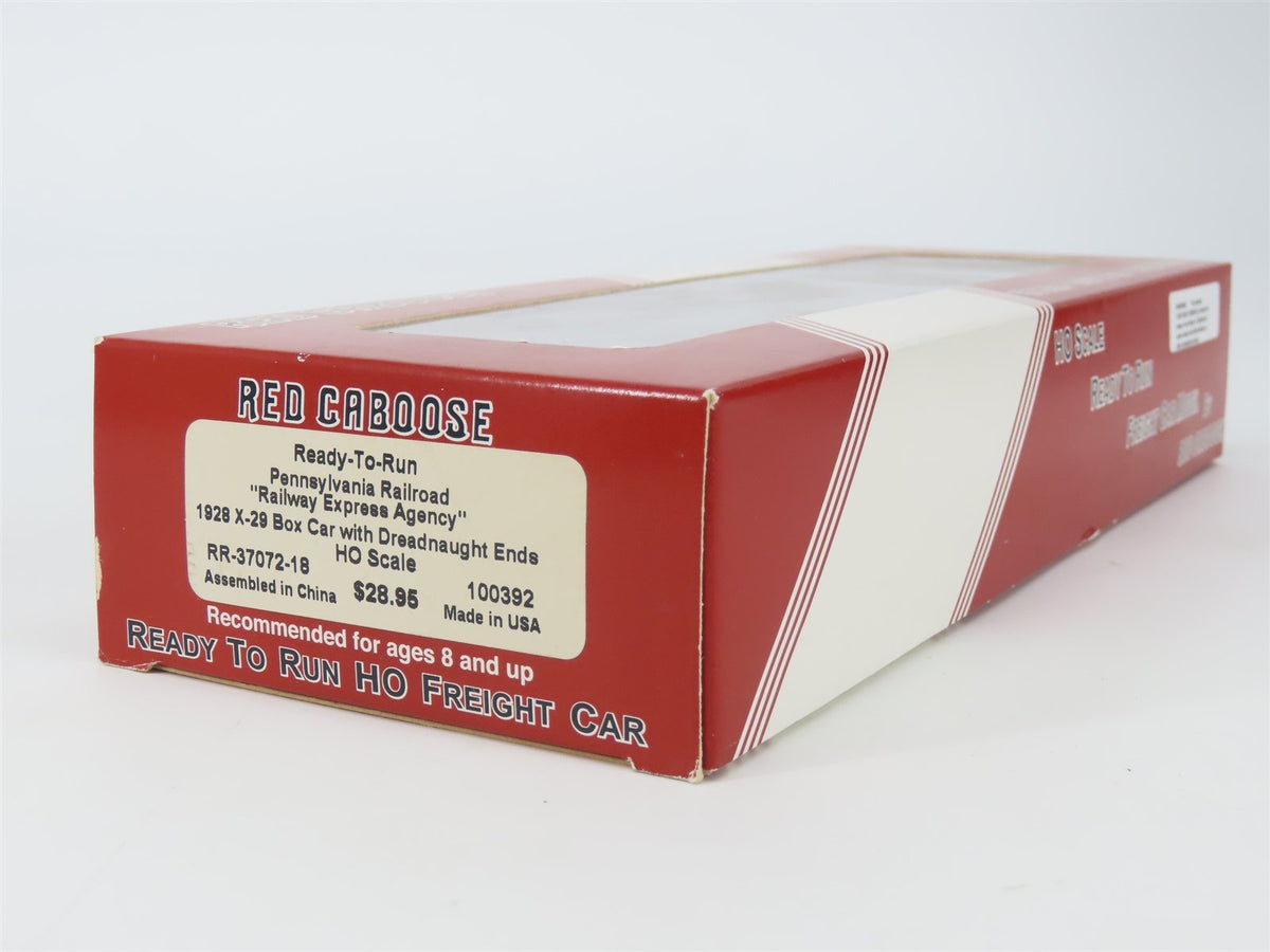 HO Scale Red Caboose RR-37072-18 PRR Pennsylvania 1928 X-29 Box Car #100392