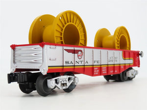 O Gauge 3-Rail Lionel 6-26679 ATSF Santa Fe Gondola with Reels #26679