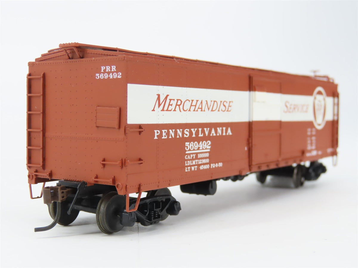 HO Red Caboose RR-37204-6 PRR Pennsylvania Merchandise X-29 Box Car #569492