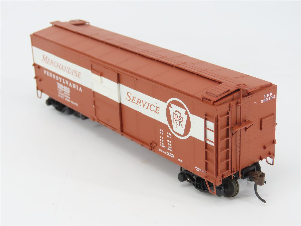 HO Red Caboose RR-37204-6 PRR Pennsylvania Merchandise X-29 Box Car #569492