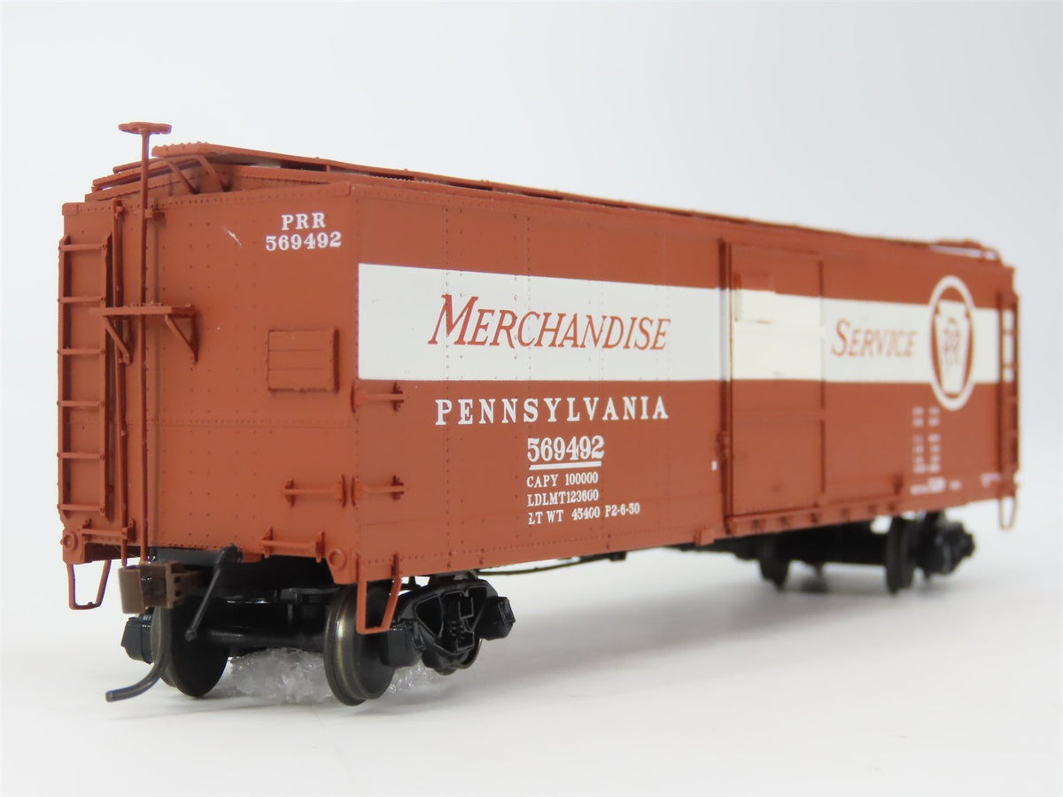 HO Red Caboose RR-37204-6 PRR Pennsylvania Merchandise X-29 Box Car #569492