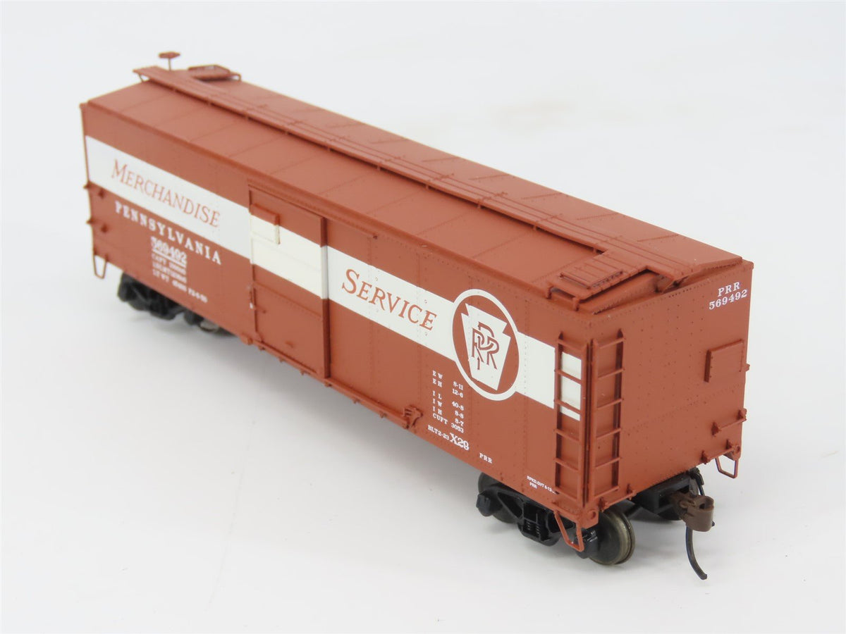 HO Red Caboose RR-37204-6 PRR Pennsylvania Merchandise X-29 Box Car #569492