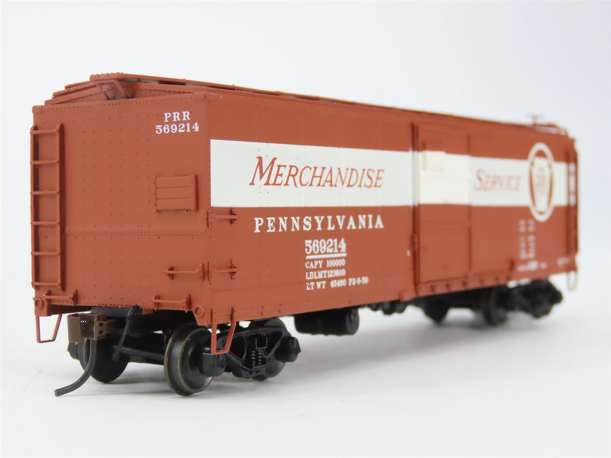 HO Red Caboose RR-37204-2 PRR Pennsylvania Merchandise X-29 Box Car #569214