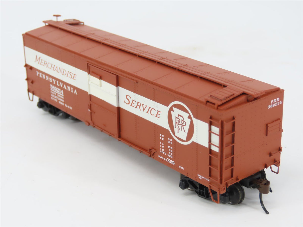 HO Red Caboose RR-37204-2 PRR Pennsylvania Merchandise X-29 Box Car #569214