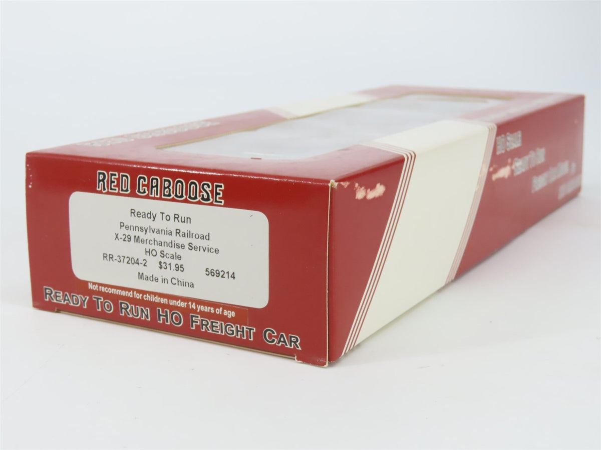 HO Red Caboose RR-37204-2 PRR Pennsylvania Merchandise X-29 Box Car #569214