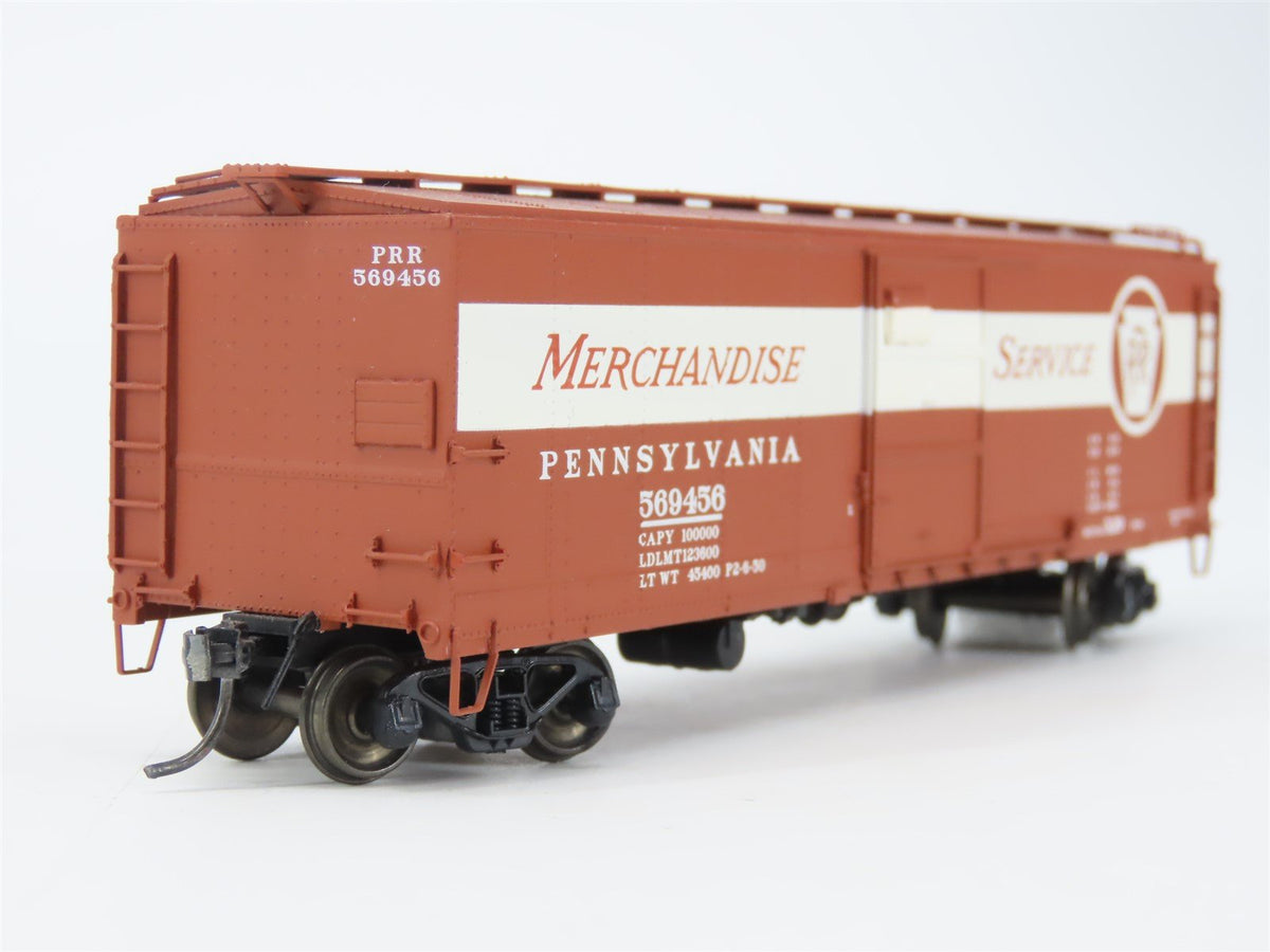 HO Red Caboose RR-37204-5 PRR Pennsylvania Merchandise X-29 Box Car #569456