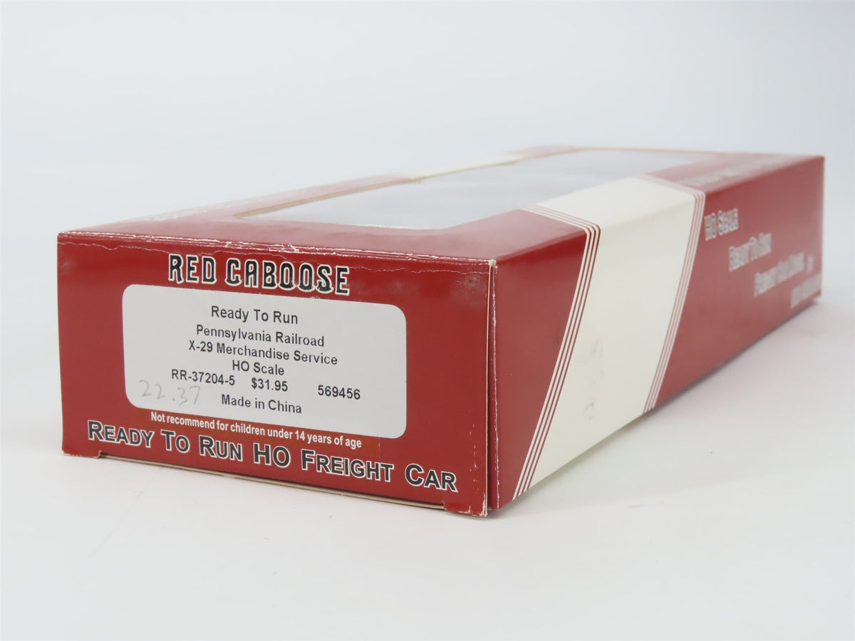 HO Red Caboose RR-37204-5 PRR Pennsylvania Merchandise X-29 Box Car #569456