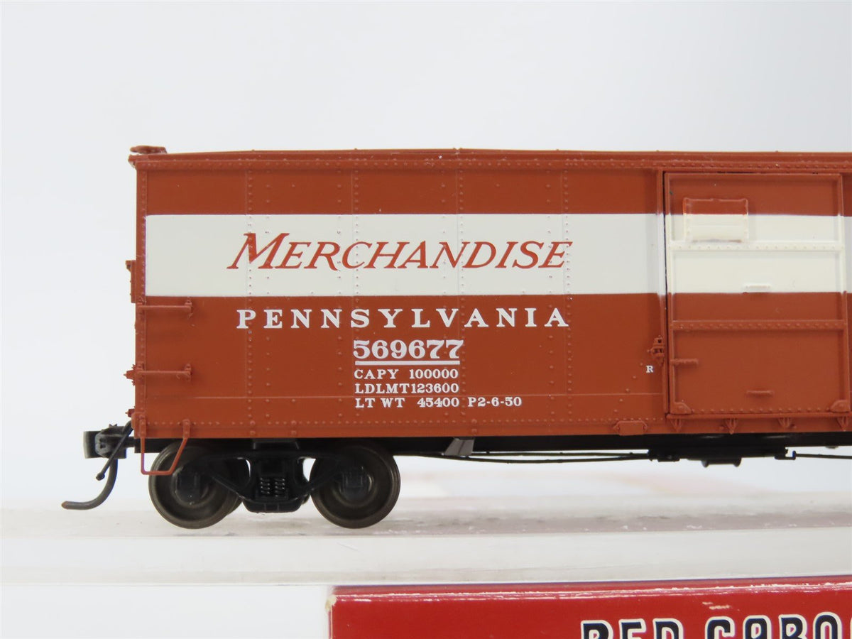 HO Red Caboose RR-37204-8 PRR Pennsylvania Merchandise X-29 Box Car #569677