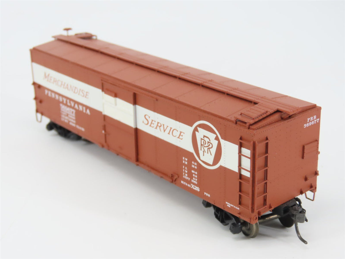 HO Red Caboose RR-37204-8 PRR Pennsylvania Merchandise X-29 Box Car #569677