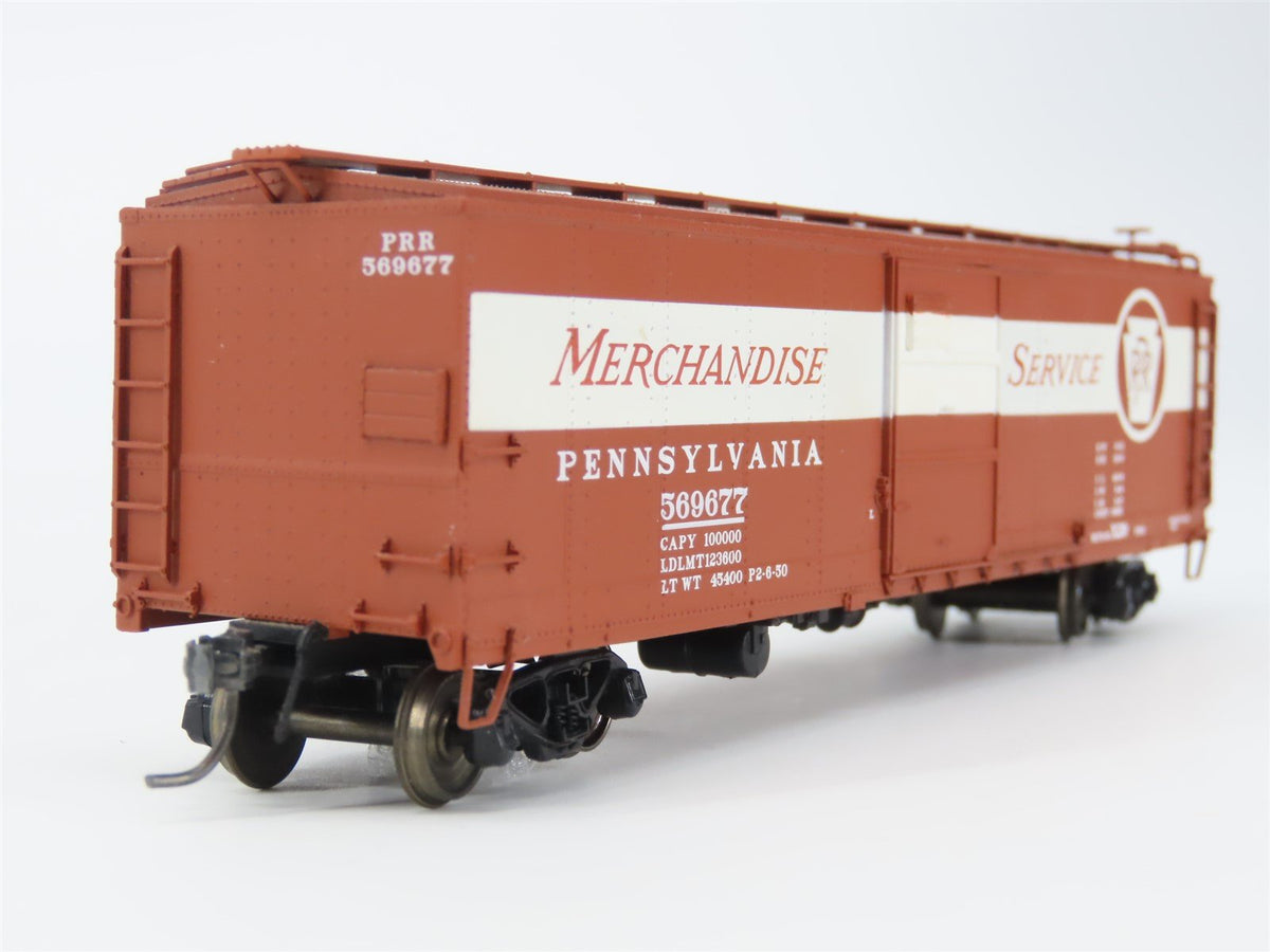HO Red Caboose RR-37204-8 PRR Pennsylvania Merchandise X-29 Box Car #569677