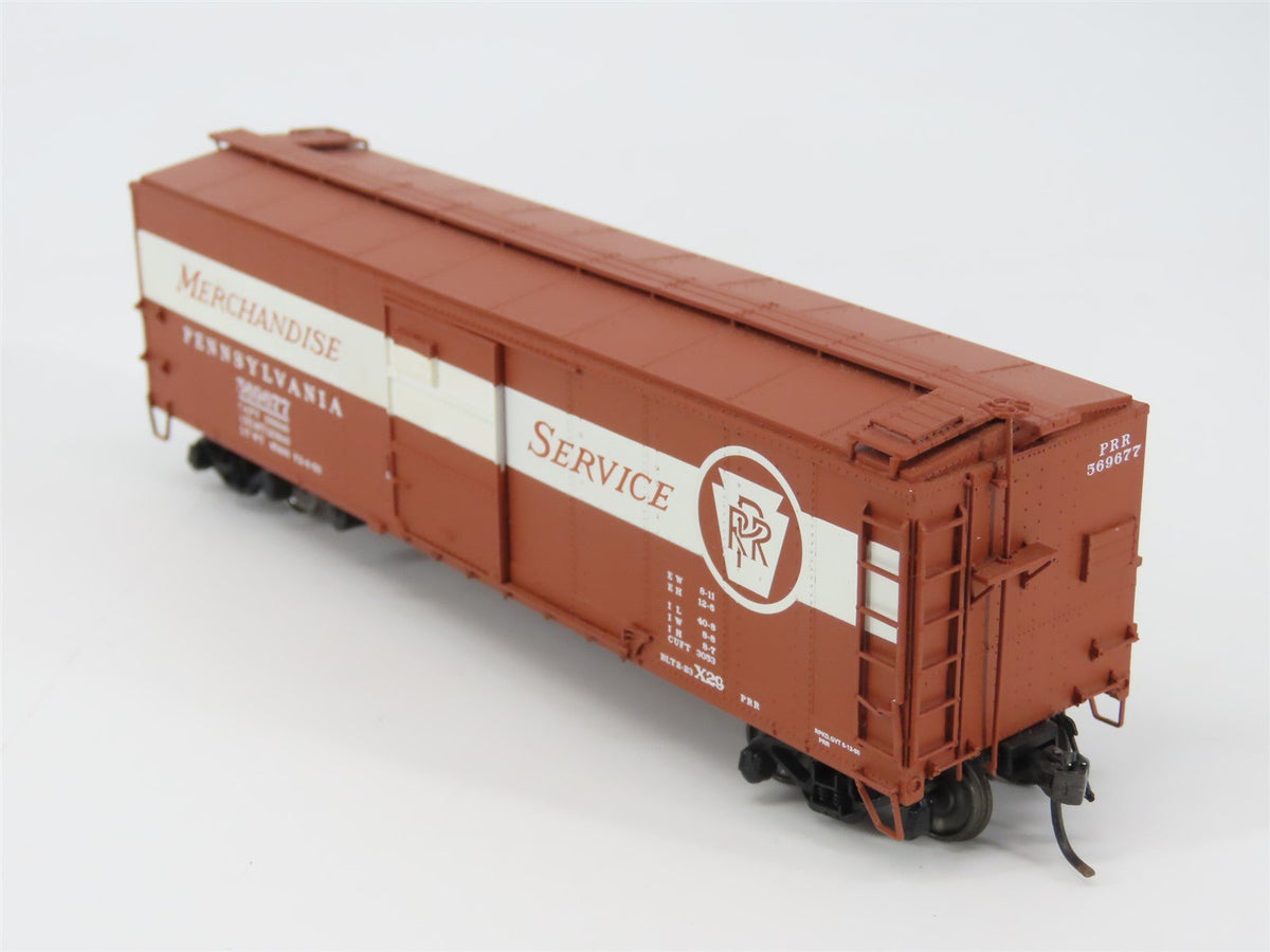 HO Red Caboose RR-37204-8 PRR Pennsylvania Merchandise X-29 Box Car #569677