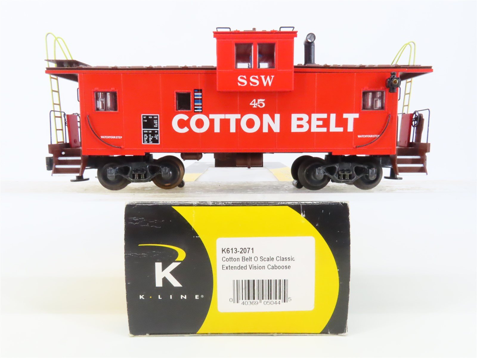 O Gauge 3-Rail K-Line K613-2071 SSW Cotton Belt Extended Vision Caboose #45