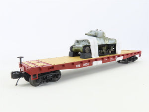 O Gauge 3-Rail MTH 20-90698F WM Western Maryland Flat Car #2658 w/ Sherman Tank