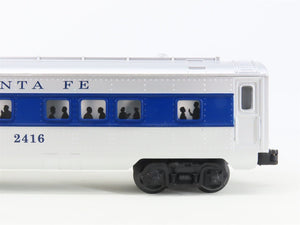 O Gauge 3-Rail Lionel 2416 ATSF Santa Fe Observation Passenger #2416 Lighted