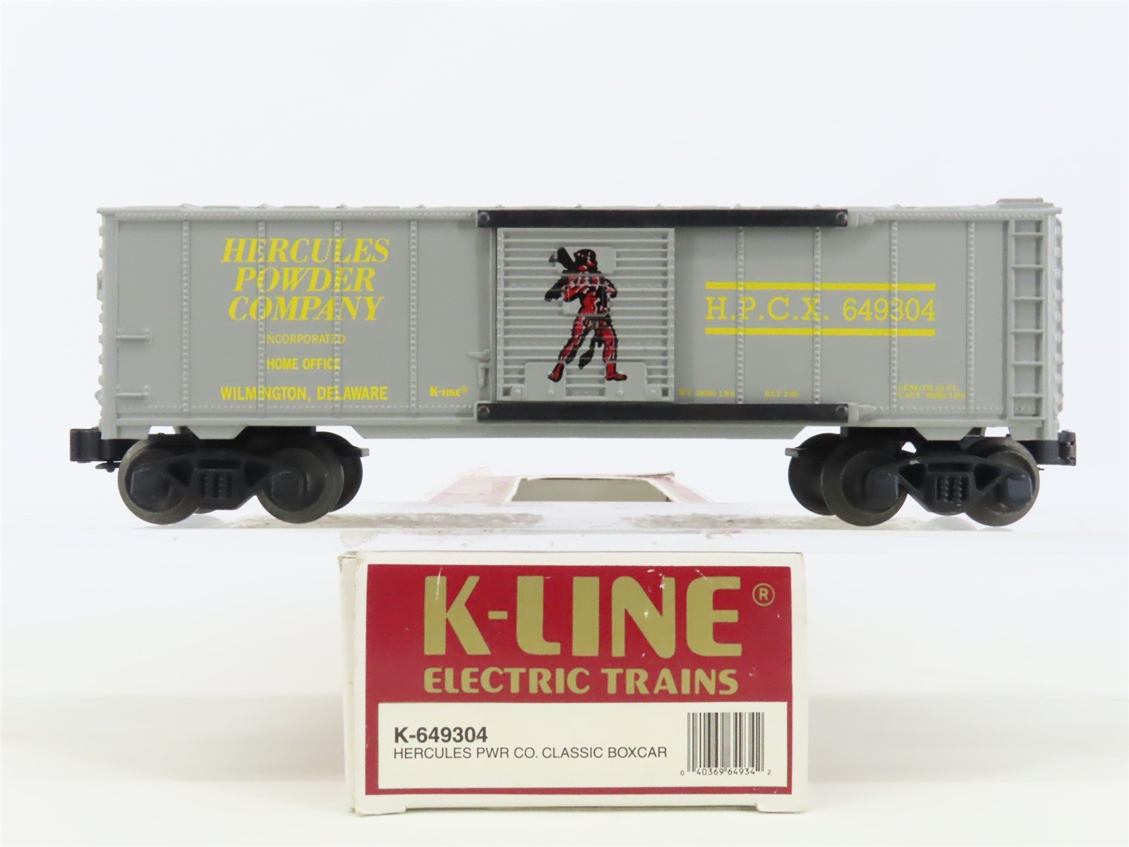 O Gauge 3-Rail K-Line K-649304 HPCX Hercules Powder Company Box Car #649304