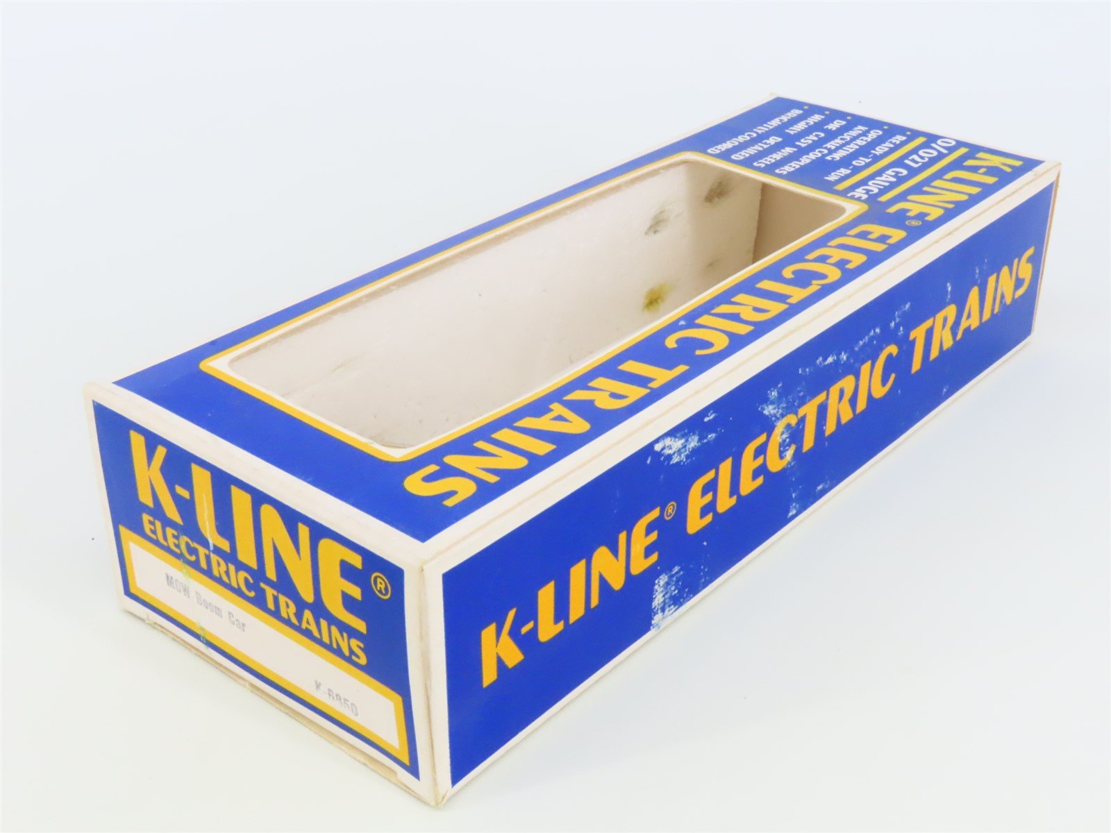 O Gauge 3-Rail K-Line K-6850 MOW Maintenance of Way Boom Car #6850