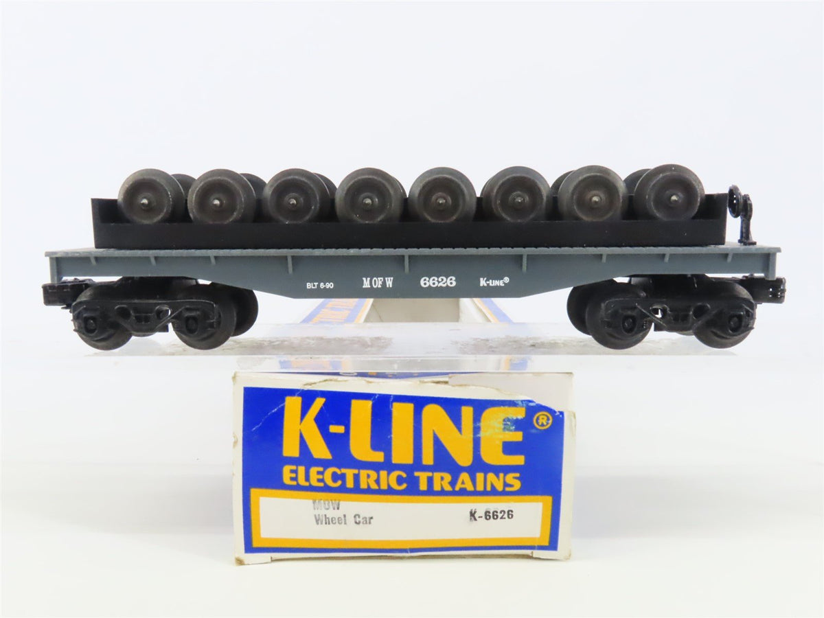 O Gauge 3-Rail K-Line K-6626 MOW Maintenance of Way Wheel Car #6626