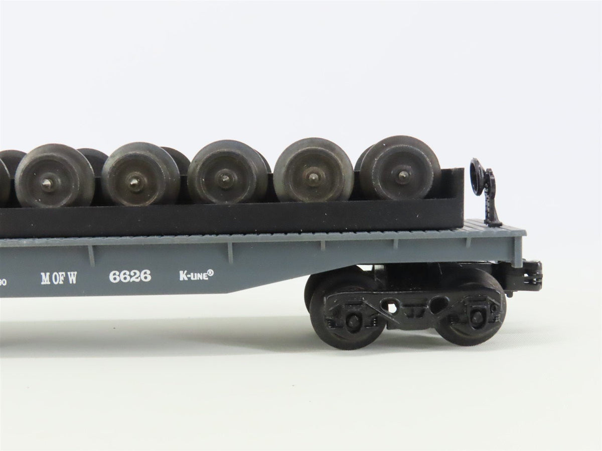 O Gauge 3-Rail K-Line K-6626 MOW Maintenance of Way Wheel Car #6626