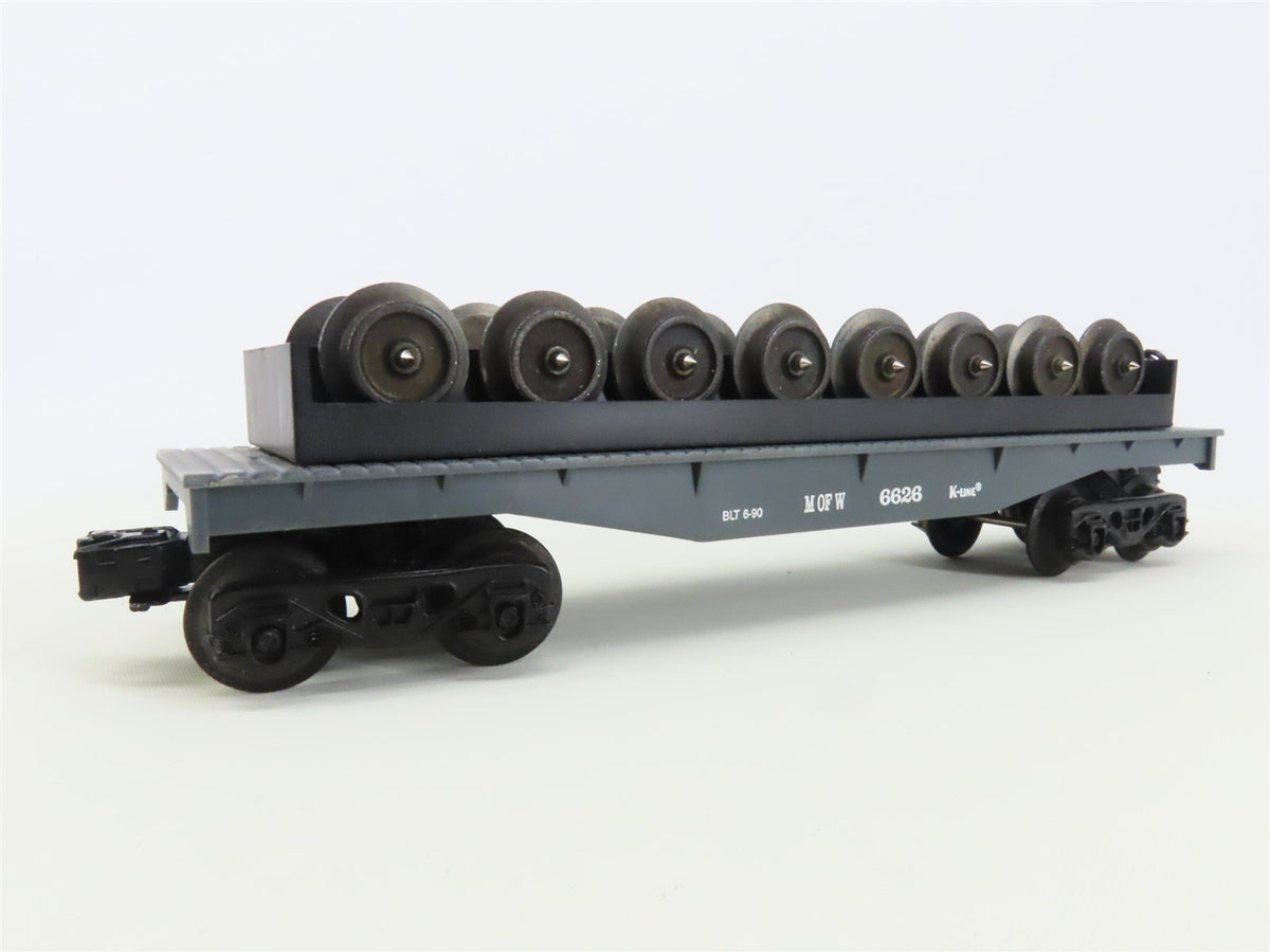 O Gauge 3-Rail K-Line K-6626 MOW Maintenance of Way Wheel Car #6626
