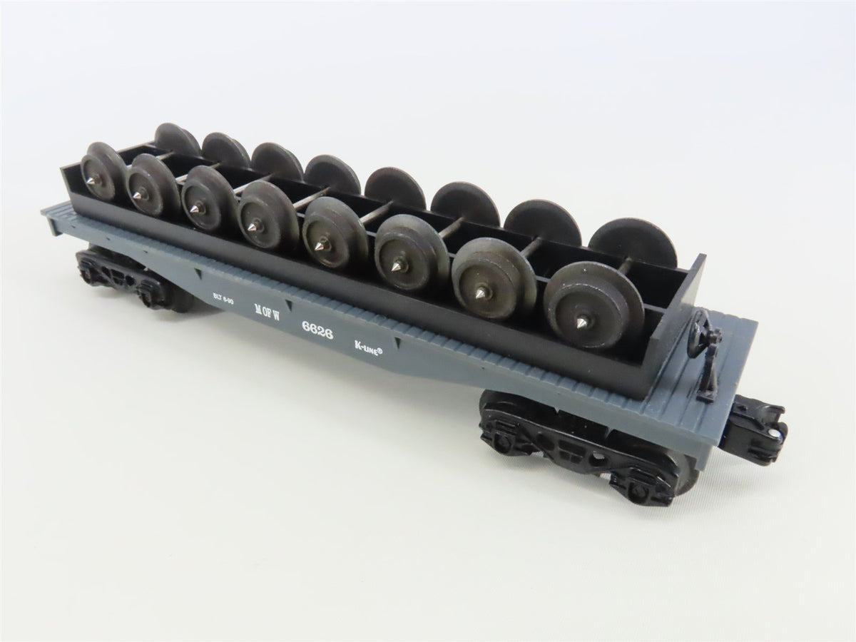 O Gauge 3-Rail K-Line K-6626 MOW Maintenance of Way Wheel Car #6626