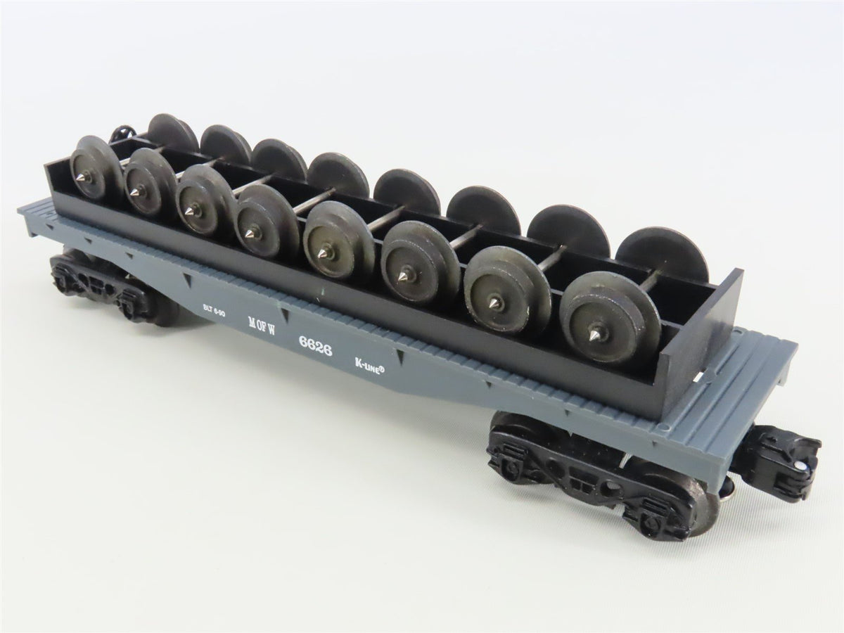 O Gauge 3-Rail K-Line K-6626 MOW Maintenance of Way Wheel Car #6626