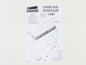 HO Scale Roundhouse 84823 D&RGW Rio Grande Overland Passenger 4-Car Set