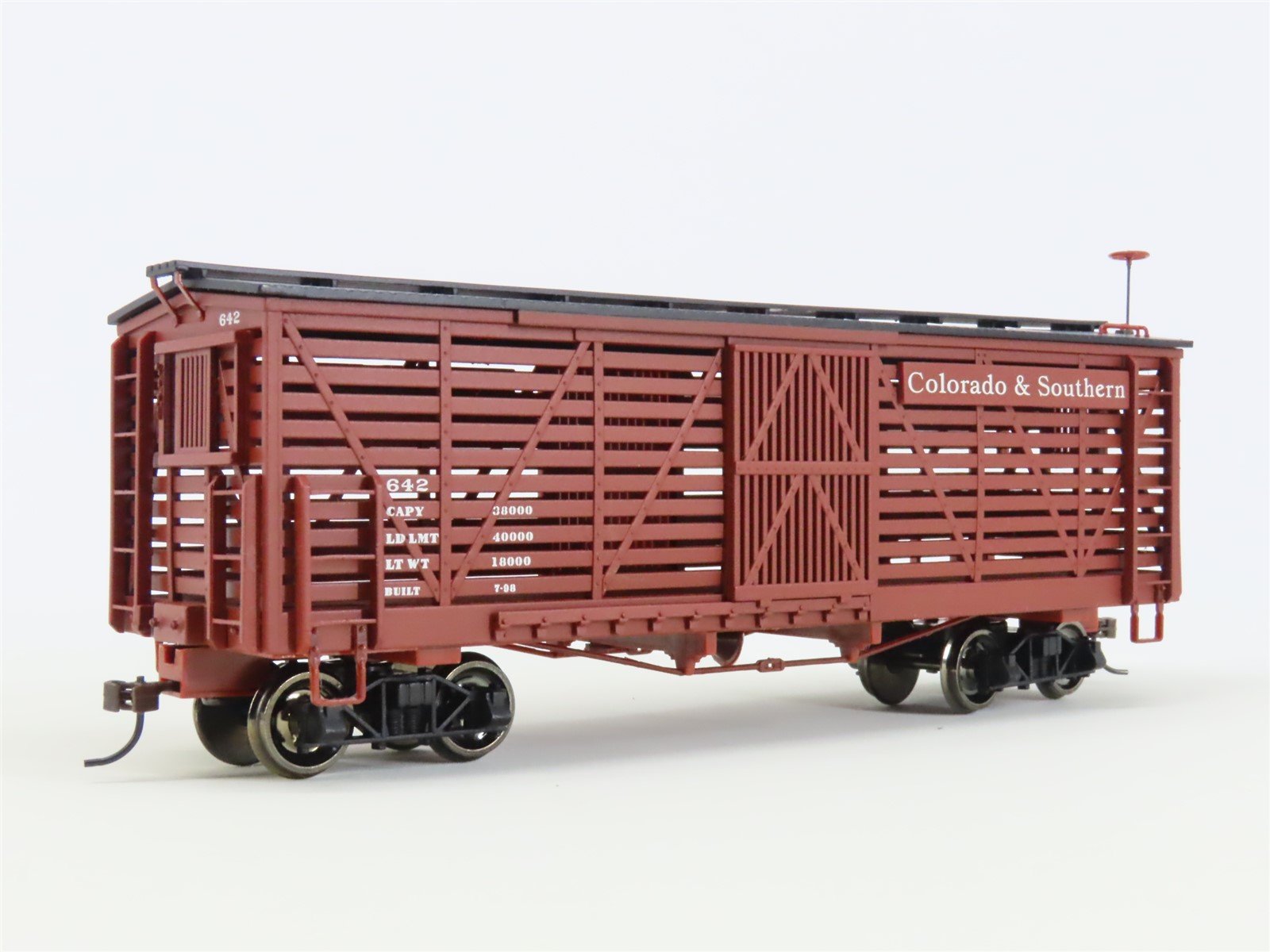 On30 Scale Bachmann Spectrum 27523 C&S Colorado & Southern Stock Car #642