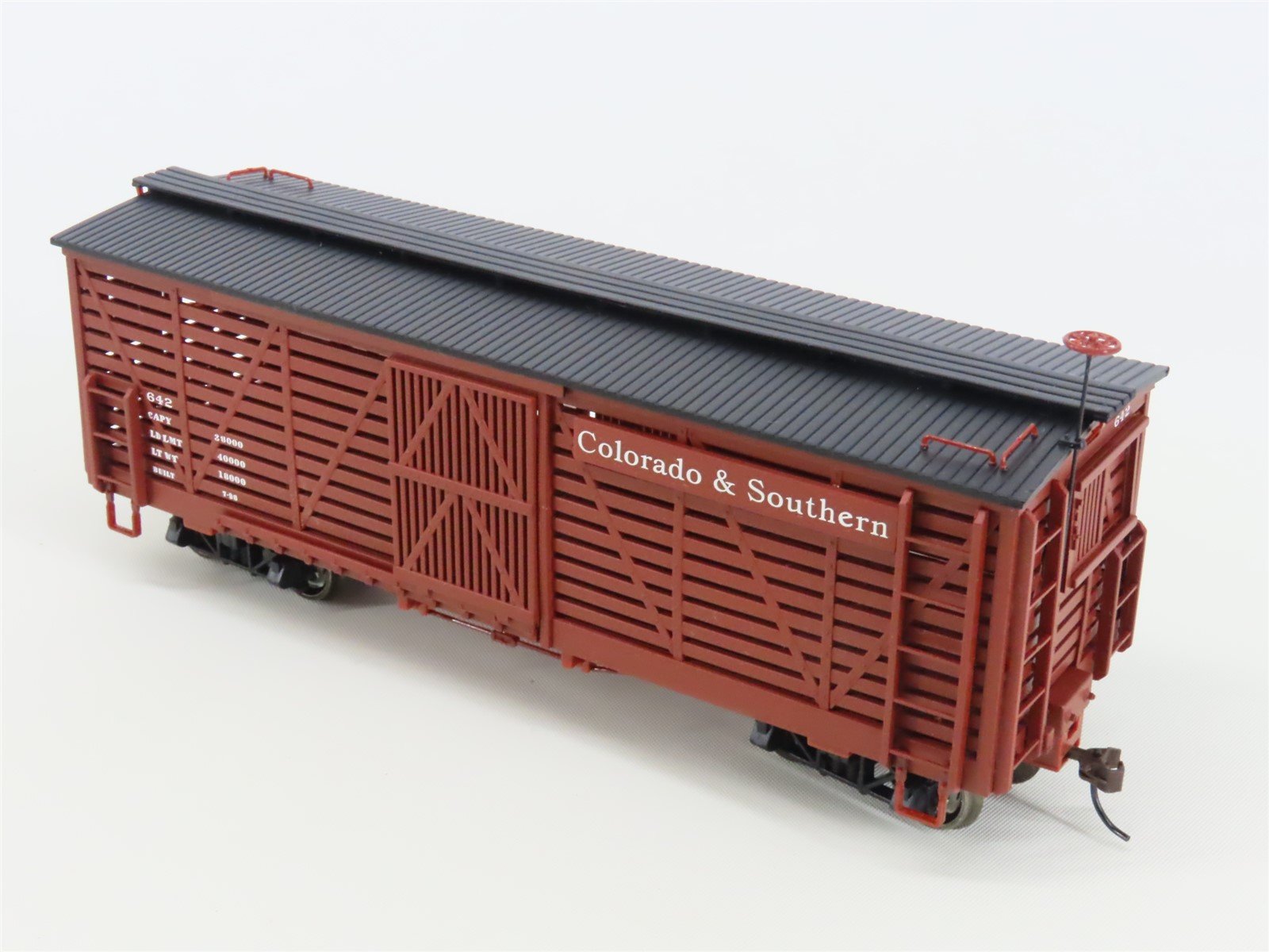 On30 Scale Bachmann Spectrum 27523 C&S Colorado & Southern Stock Car #642