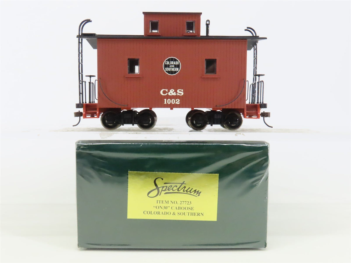 On30 Scale Bachmann Spectrum 27723 C&amp;S Colorado &amp; Southern Caboose #1002 Lighted