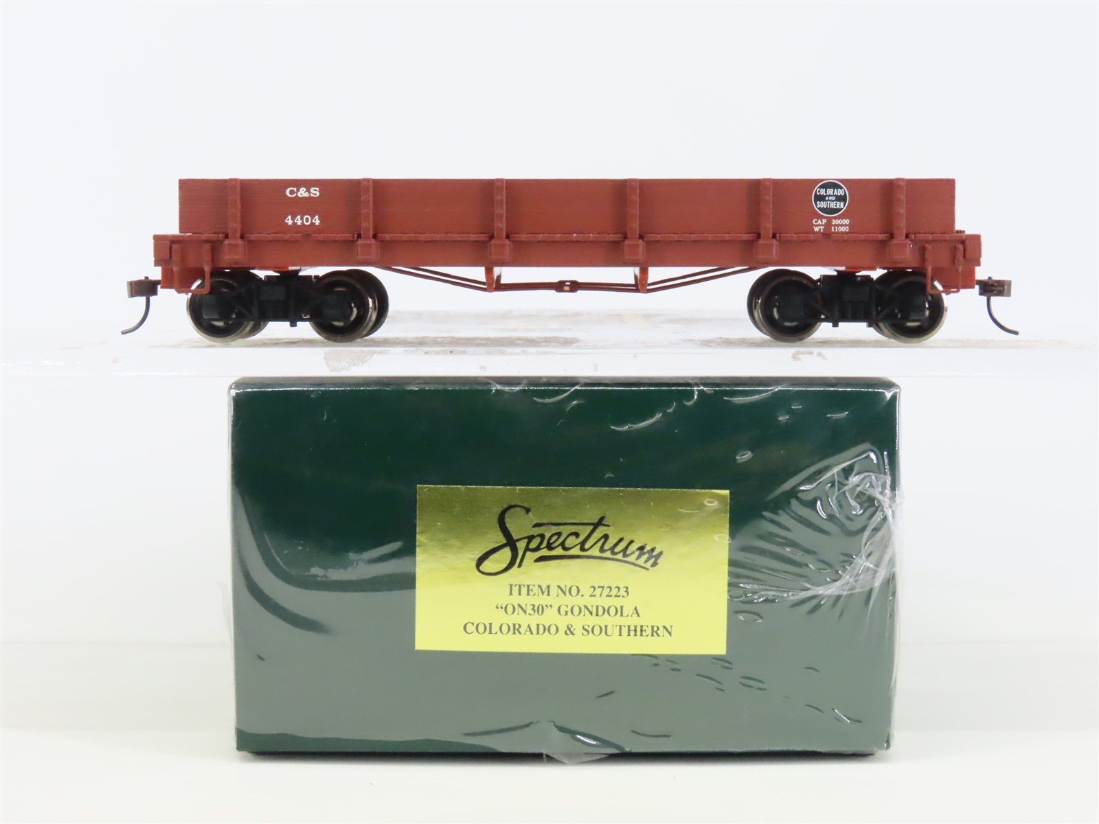 On30 Scale Bachmann Spectrum 27223 C&S Colorado & Southern Gondola #1215