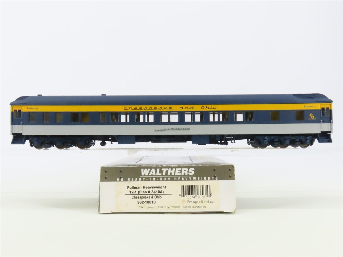 HO Scale Walthers 932-10018 C&amp;O Chesapeake &amp; Ohio Pullman Heavyweight Passenger