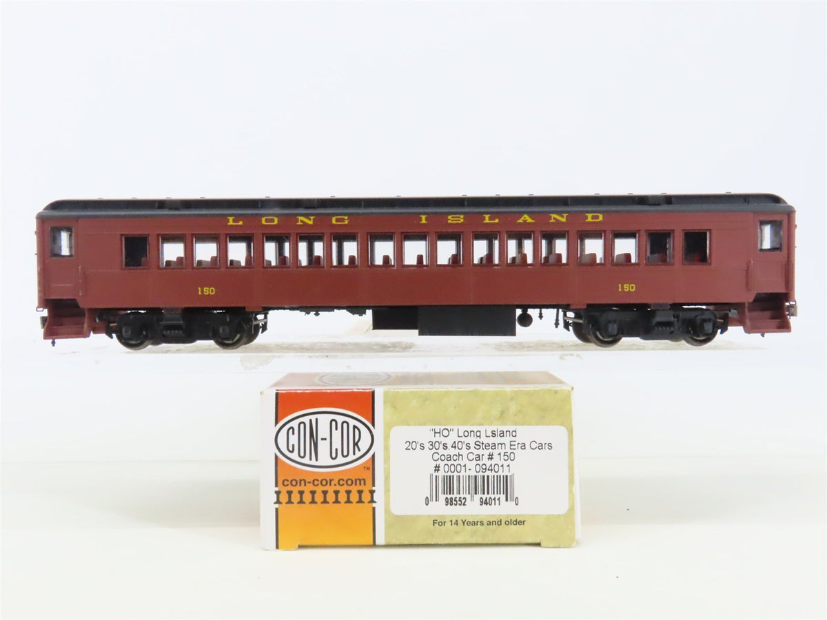 HO Scale Con-Cor 0001-094011 LI Long Island Steam Era Coach Passenger #150