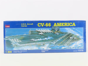 1:800 Scale Kitech Kit #08M-053 USS Aircraft Carrier CV-66 America - Sealed