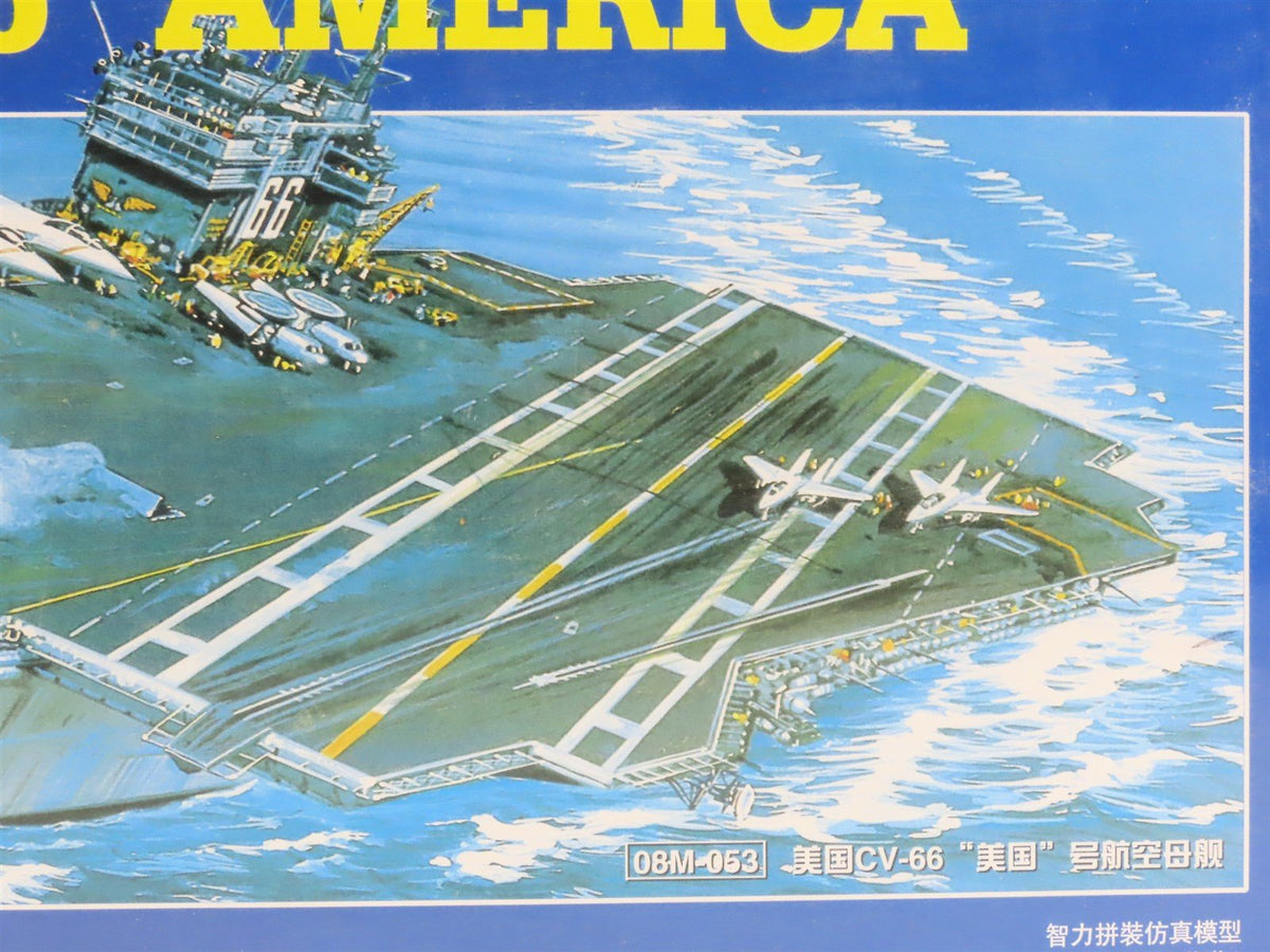 1:800 Scale Kitech Kit #08M-053 USS Aircraft Carrier CV-66 America - Sealed