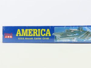 1:800 Scale Kitech Kit #08M-053 USS Aircraft Carrier CV-66 America - Sealed