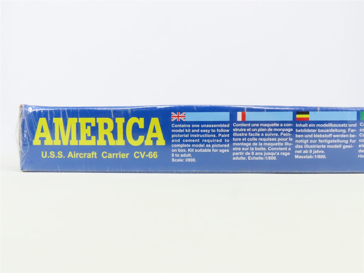 1:800 Scale Kitech Kit #08M-053 USS Aircraft Carrier CV-66 America - Sealed
