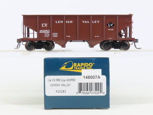 HO Scale Rapido 148007A LV Lehigh Valley Railroad 2-Bay Open Hopper #20283