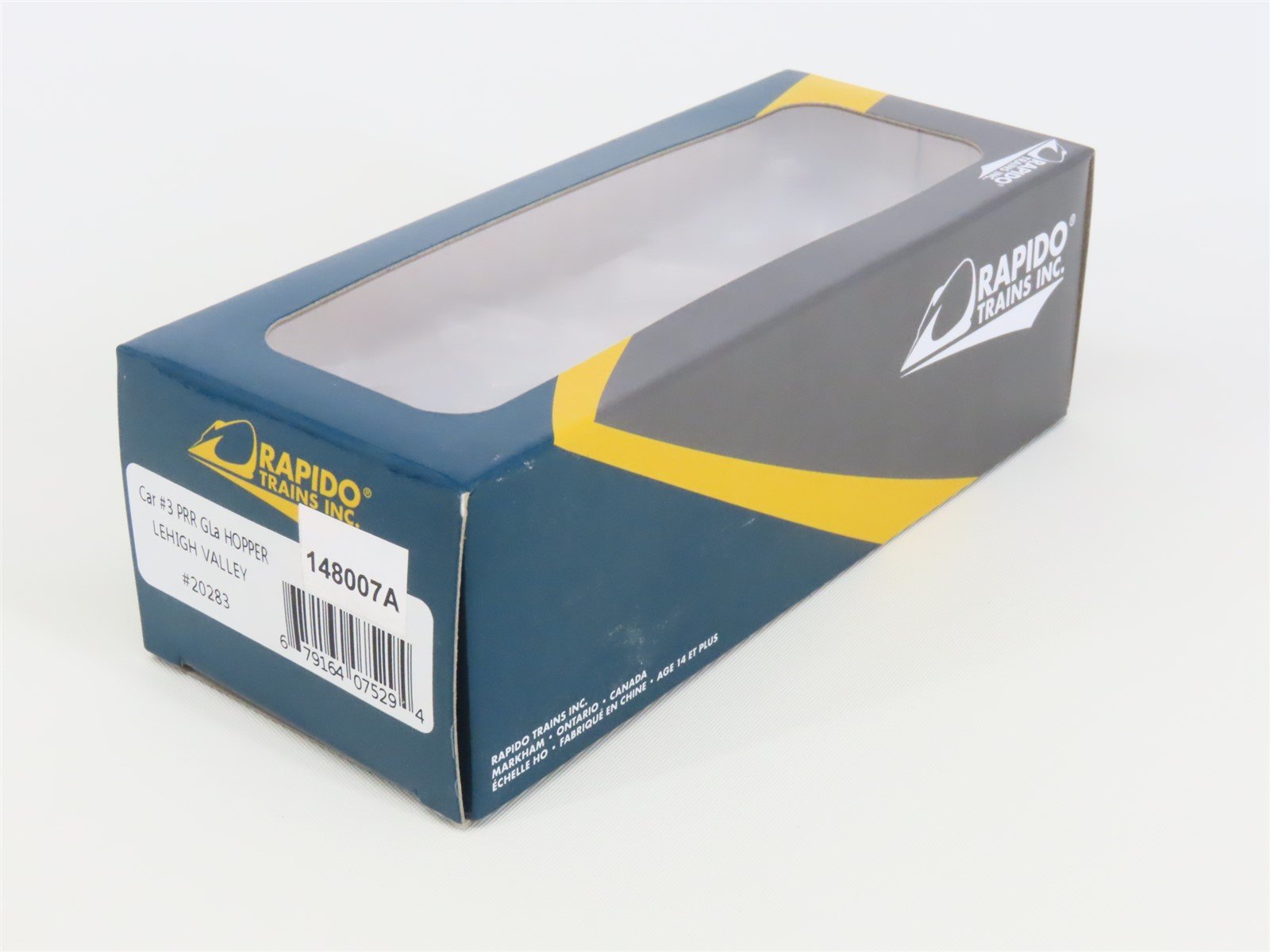 HO Scale Rapido 148007A LV Lehigh Valley Railroad 2-Bay Open Hopper #20283