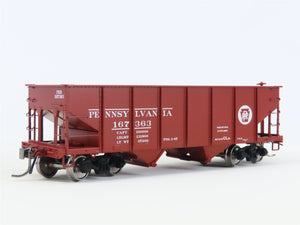 HO Scale Rapido 148002-5 PRR Pennsylvania Railroad 2-Bay Open Hopper #167363