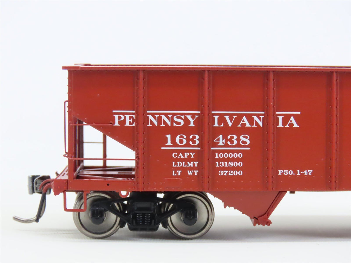 HO Scale Rapido 148001-6 PRR Pennsylvania Railroad 2-Bay Open Hopper #163438