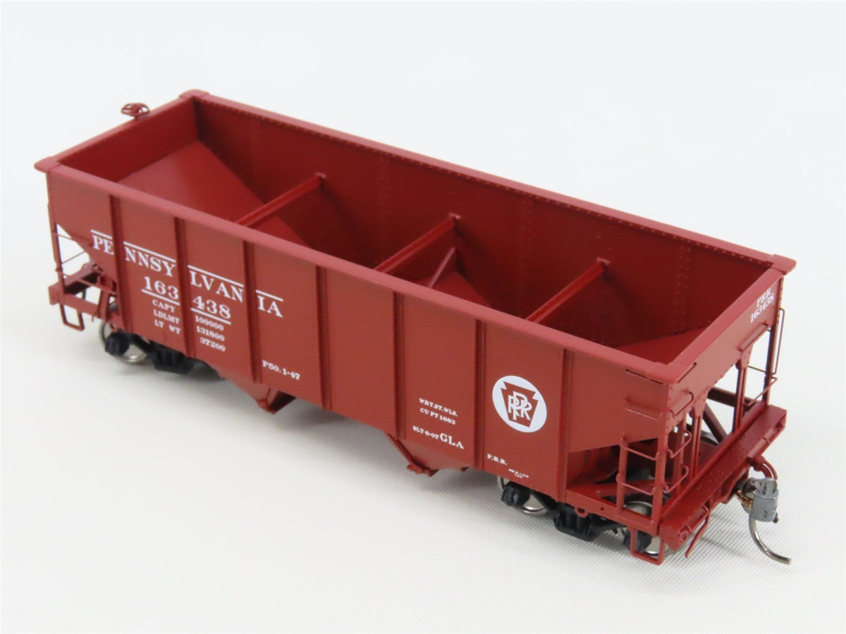 HO Scale Rapido 148001-6 PRR Pennsylvania Railroad 2-Bay Open Hopper #163438