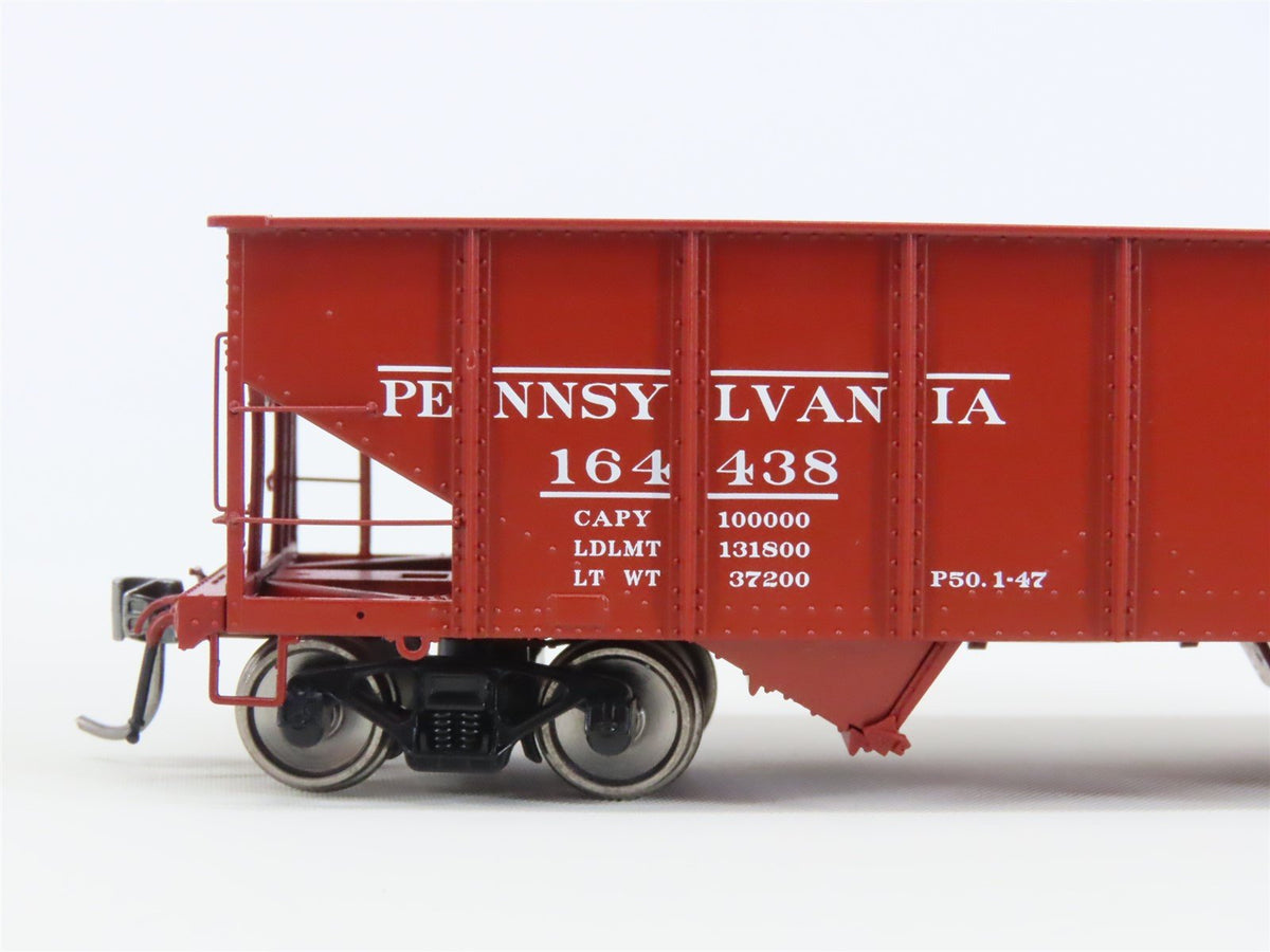 HO Scale Rapido 148002-2 PRR Pennsylvania Railroad 2-Bay Open Hopper #164438
