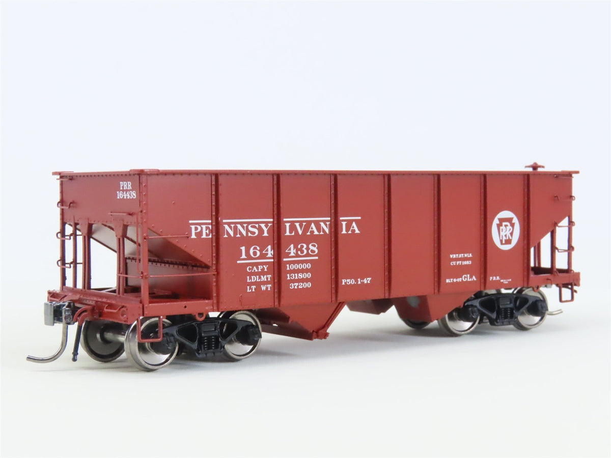 HO Scale Rapido 148002-2 PRR Pennsylvania Railroad 2-Bay Open Hopper #164438