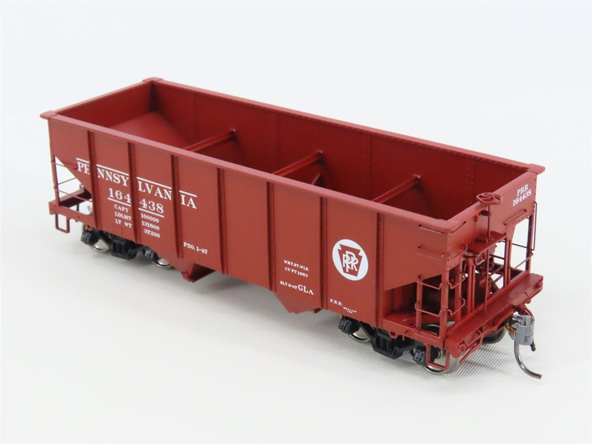 HO Scale Rapido 148002-2 PRR Pennsylvania Railroad 2-Bay Open Hopper #164438