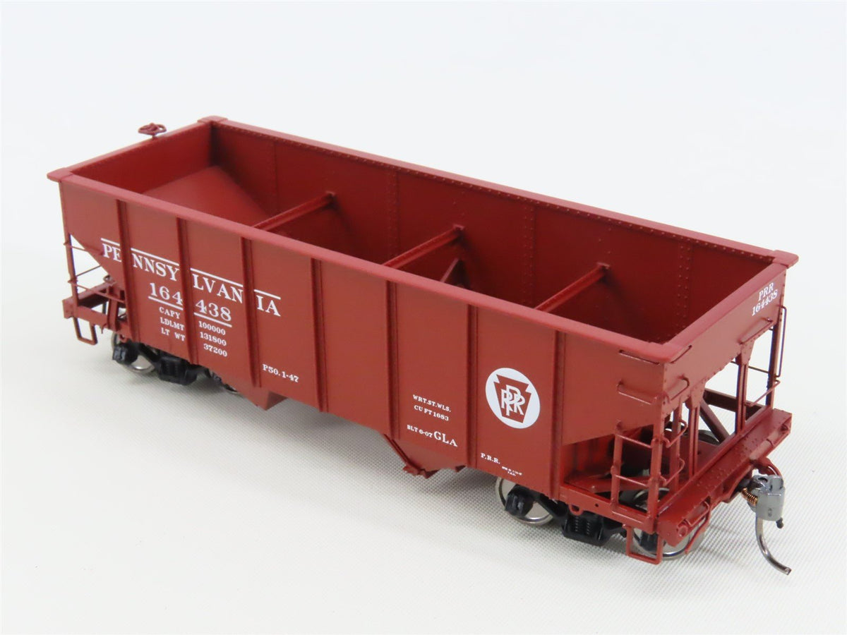 HO Scale Rapido 148002-2 PRR Pennsylvania Railroad 2-Bay Open Hopper #164438