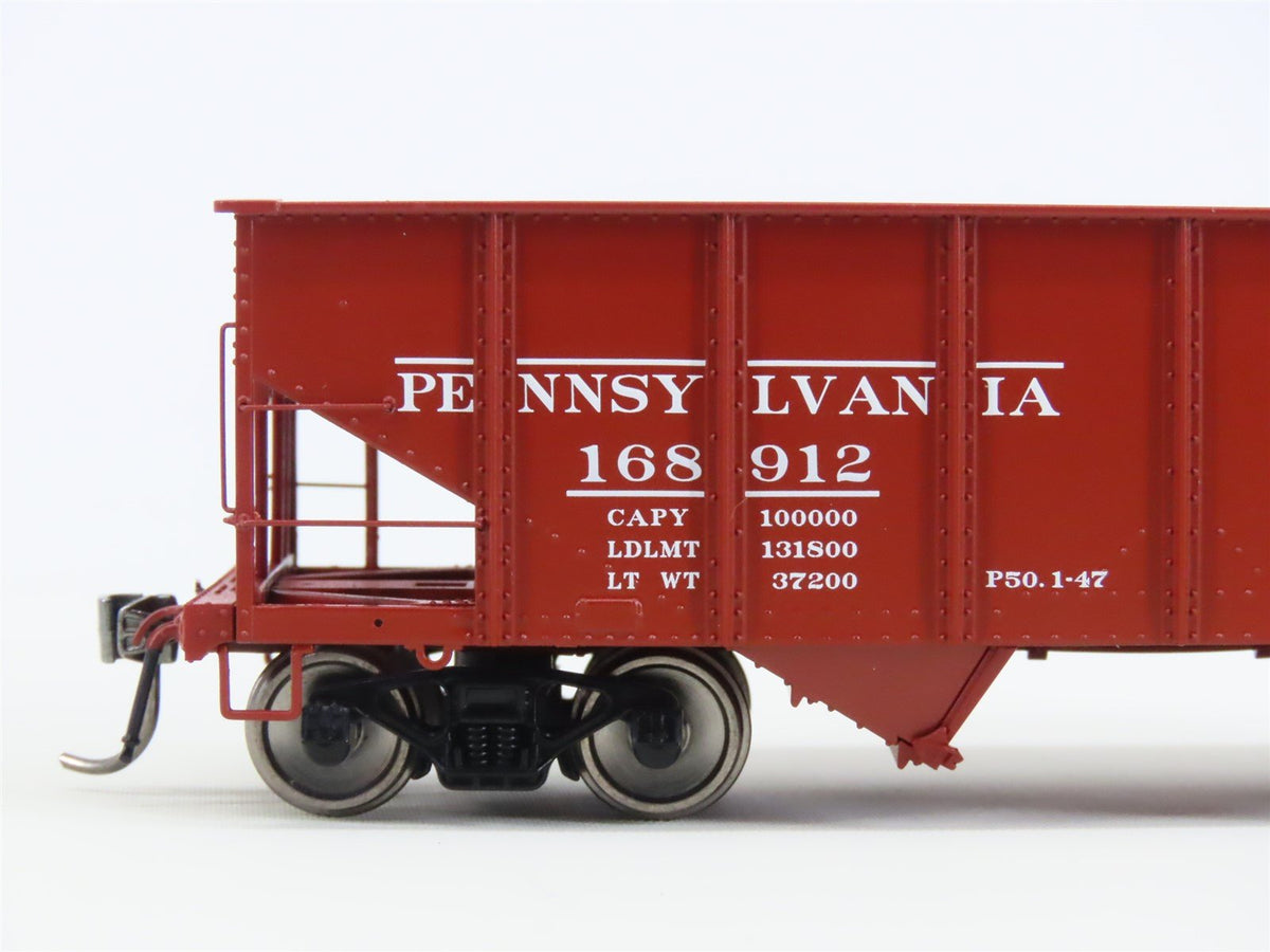 HO Scale Rapido 148002-6 PRR Pennsylvania Railroad 2-Bay Open Hopper #168912