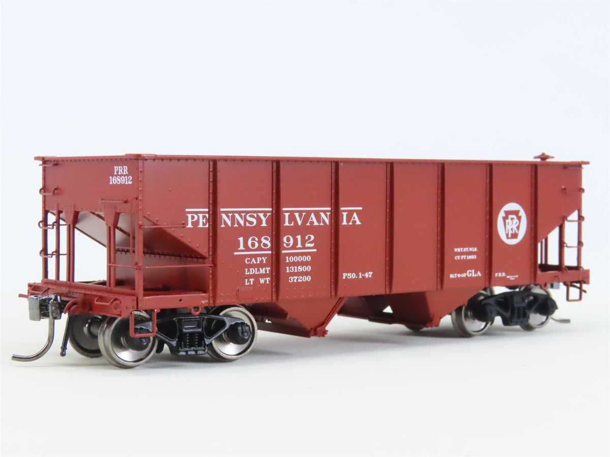 HO Scale Rapido 148002-6 PRR Pennsylvania Railroad 2-Bay Open Hopper #168912