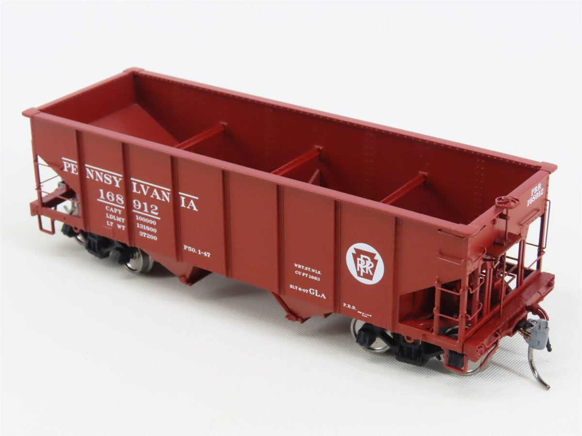 HO Scale Rapido 148002-6 PRR Pennsylvania Railroad 2-Bay Open Hopper #168912