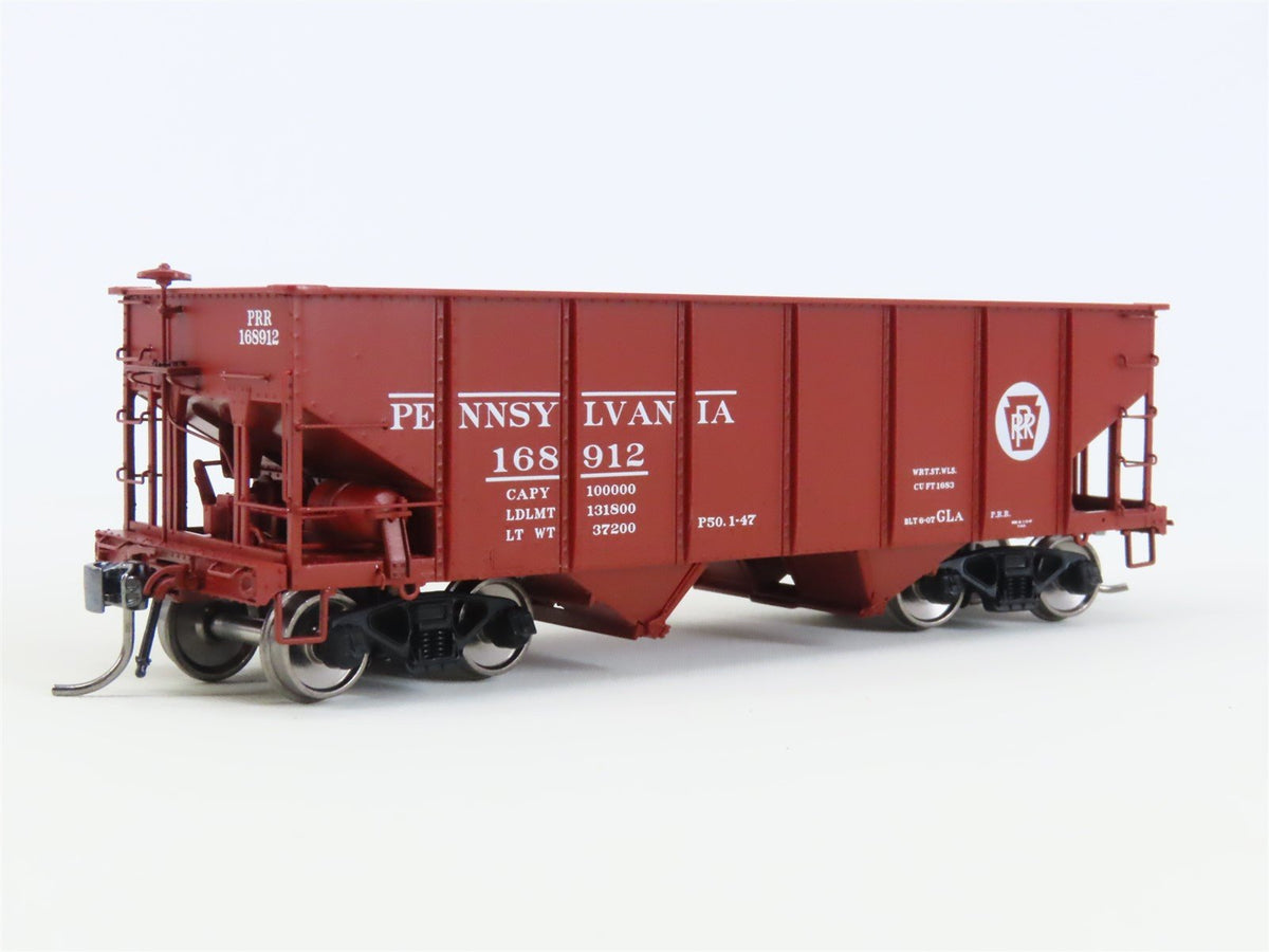 HO Scale Rapido 148002-6 PRR Pennsylvania Railroad 2-Bay Open Hopper #168912